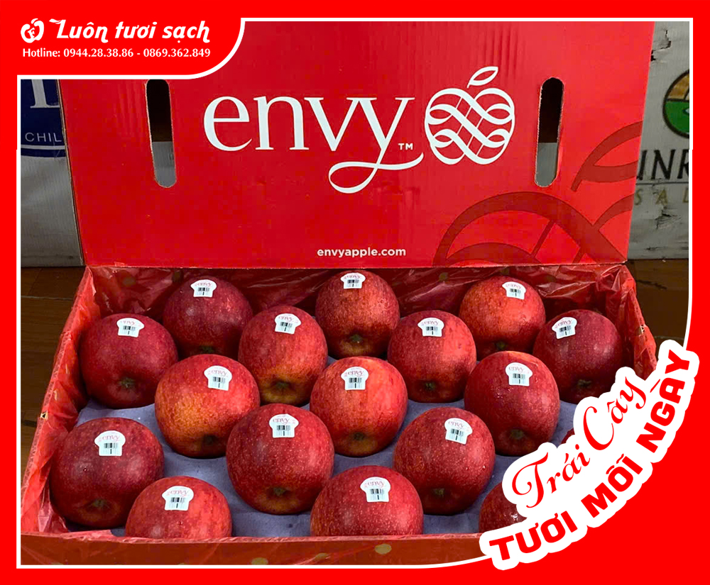 Nguyên thùng táo Envy New Zealand sz 70 18kg